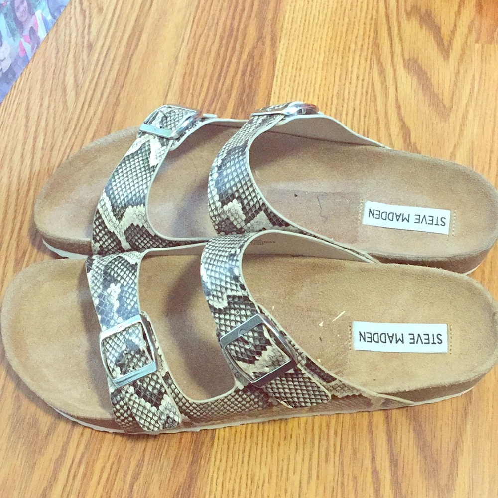 Snake skin sandals